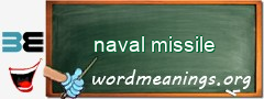 WordMeaning blackboard for naval missile